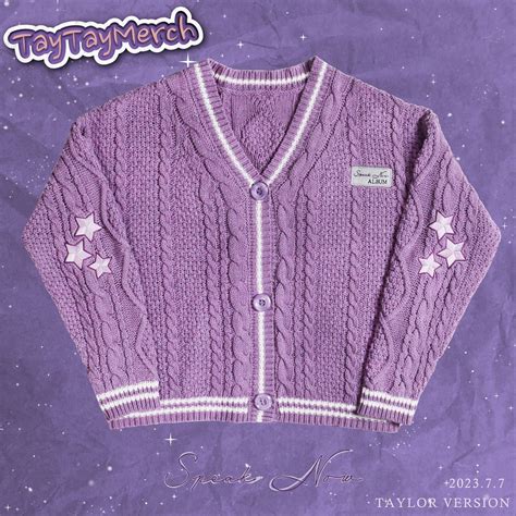 Taylor swift cardigan speak now - Taylor Speak Now Purple Swift Cardigan, Women's Long Sleeve Button-Down Version Knitted Cardigan. 3.9 out of 5 stars 6. $64.99 $ 64. 99. List: $69.99 $69.99. FREE delivery Fri, Mar 15 . DUTUT. Women Oversized Knit Cardigan Singer Fans Cardigan Sweater Outerwear Button Down Long Sleeve V Neck Concert Knitwear.